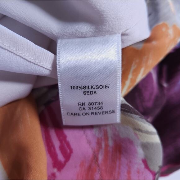 BCBG MaxAzria 100% Silk Dress Floral Size 8 Summer Spring Dress Sleeveless - Picture 4 of 6